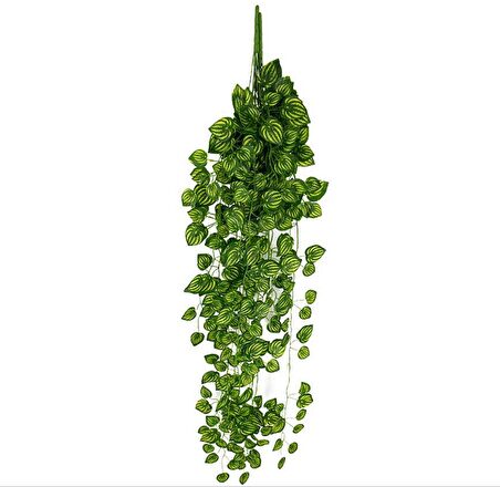 Yapay Çiçek 9 Dallı Sarkan Sarmaşık Sarı Yeşil  