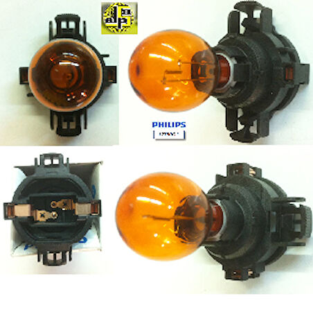 Unıversal Ampul-12v Py24w Amber   Hipervision - Philips-12190nac1