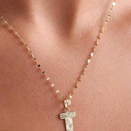 14 Ayar Altın J Harf Füzyon Kolye