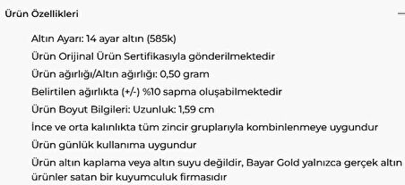 14 Ayar Altın T Harf Küçük Füzyon Kolye Ucu