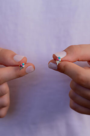 14 Ayar Altın Dondurma Küpe