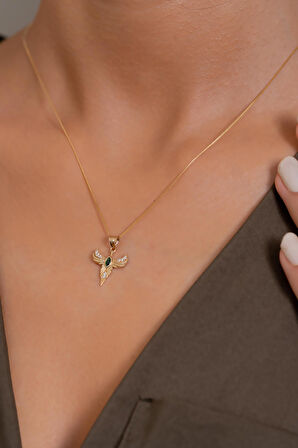 14 Ayar Altın Anka Kuşu Kolye