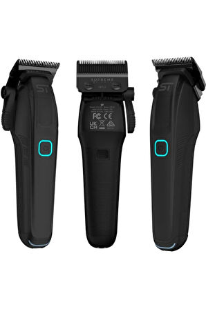 SUPREME TRİMMER Supreme Trimmer Siyah Recharge Clipper – 7500+ RPM Motor, 3 Saatlik Pil, Çıkarılabilir Batarya