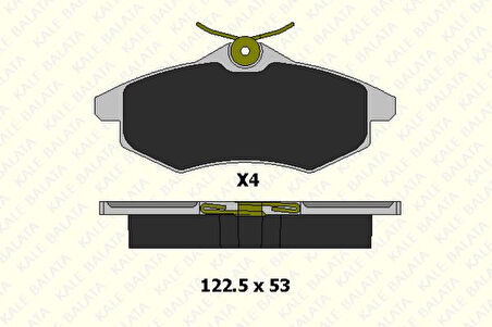 Psa On Fren Balatası C2 C3 C3 Plurıel 1,1 1,4i 1,6hdi 03> - Kale B 23407 193 24 Ans