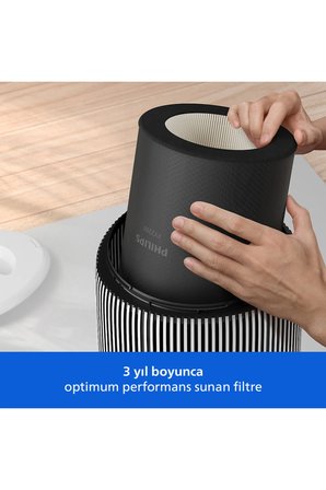 Philips 109 m² 3 Katmanlı HEPA ve Aktif Karbon Filtreli Sessiz Akıllı Hava Temizleyici