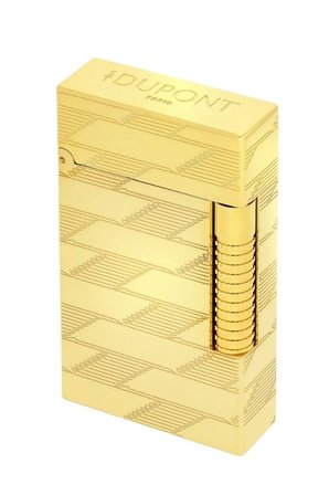 S.T. Dupont Le Grand Guilloche Monogram Gold Puro Çakmağı C23178 - TR8781
