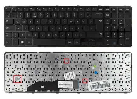 Samsung NP350E7C, NP355E7C, NP550P7C Notebook Klavyesi - Siyah TR, PK130RW1A11, V134302BK1, BA59-03304A - NBKL861
