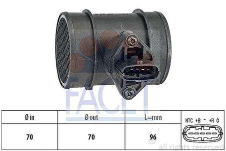 Hyundaı Sensor Hava Akıs Santafe - Sorento - Tucson (debimetre) - Facet 10.1264
