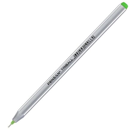 Pensan Tükenmez Kalem Triball 1.0 Mm Bilye Uç Açık Yeşil 12 Li 1003