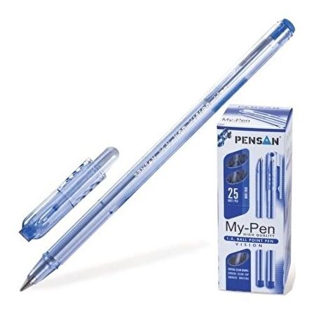 Pensan Tükenmez Kalem My-Pen 1.0 Mavi 2210 25Li