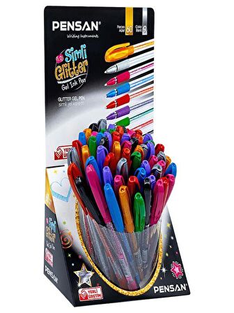 2280 Simli Tükenmez Kalem Jel 1.0 Mm Karışık (60 Lı Paket) Pe02228jk00sv