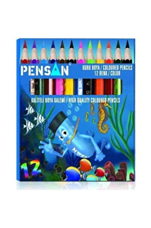 PENSAN 12 RENK 1/2 KURU BOYA