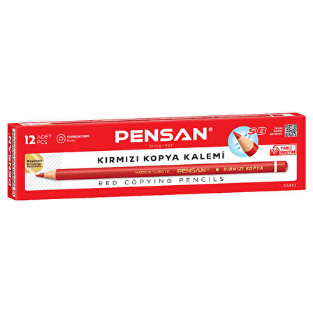 Pensan Kırmızı Kopya Kalemi 1 Adet KOD : 55410