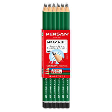 Pensan HB Mercanlı Kurşun Kalem 12 Adet