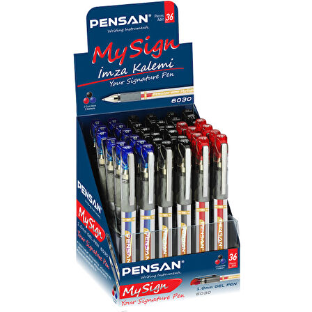 Pensan Roller Kalem My-sign Jell Bilye Uçlu İmza Kalemi 1.0 MM  MSK 36 LI 6030