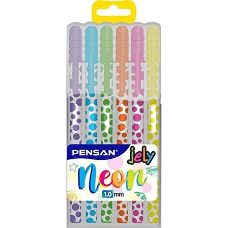 Pensan Neon Jely 1.0 Jel Kalem 6'lı