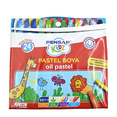 Pensan Kidz Çantalı Pastel Boya 24 Renk 