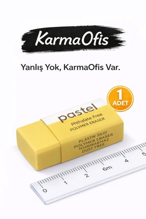 Pastel Mor Silgi – Toz Bırakmaz, Phthalate Free – 1 Adet