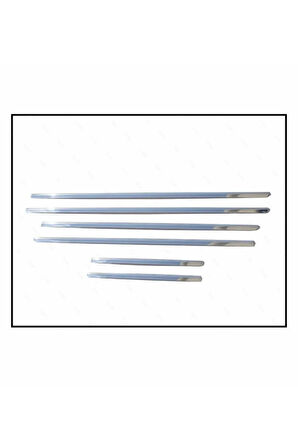 Nissan X-trail Uyumlu Krom Cam Çıtası 6 Prç. 2007-2014 P.çelik