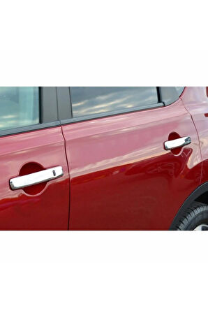 Nissan Qashqai Uyumlu Krom Kapı Kolu 4 Kapı 2007-2014 P. Çelik Sensörlü