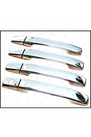 Nissan Qashqai Uyumlu Krom Kapı Kolu 4 Kapı 2007-2014 P. Çelik Sensörlü