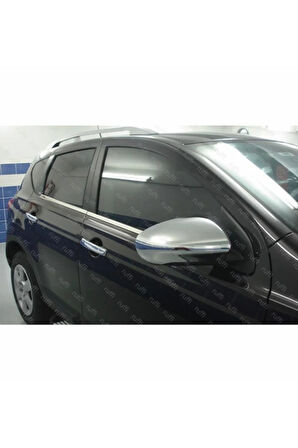 Nissan Qashqai Krom Cam Çıtası 4 Prç. 2007-2010 P. Çelik uyumlu