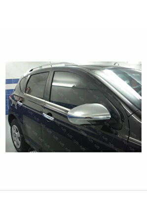 Nissan Qashqai 2 Krom Cam Çıtası 4 Prç. 2007-2014 P. Çelik