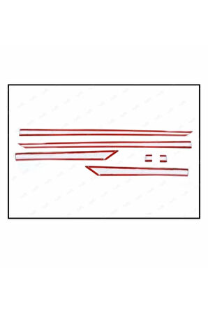 Nissan Qashqai Uyumlu Krom Yan Kapı Çıtası 6 Prç. 2013-2021 Arası P. Çelik