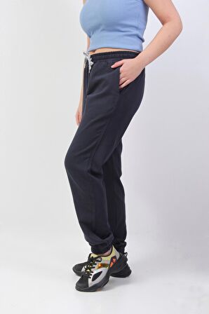 Lacivert Düz Jogger Baskısız Eşofman Altı