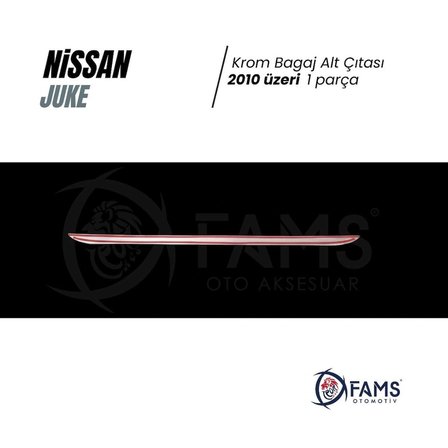 Nissan Juke Krom Bagaj Alt Çıtası 2010 Üzeri P.çelik