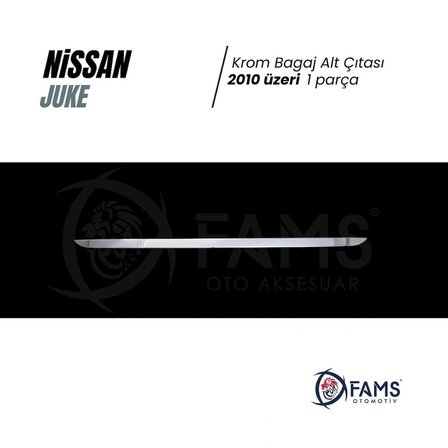 Nissan Juke Krom Bagaj Alt Çıtası 2010 Üzeri P.çelik