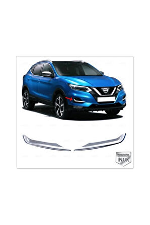 Nissan Qashqai 2017-2020 Sis Far Çıtası 2 Parça Paslanmaz Çelik