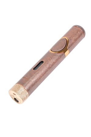 Parmida Tek Torch Pürmüz Delicili Bronz Metal Puro Çakmağı - TR9518