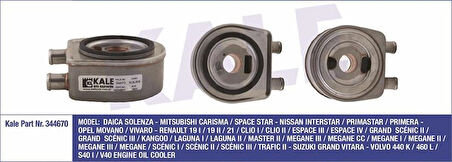 Renault Yag Sogutucu Trafıc II Vivaro 1,9 F9q - Kale 344670