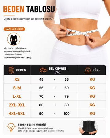 Sauna Etkili Termal Bel Korsesi Terletici Toparlayıcı Sıkılaştırıcı Korse Kemer