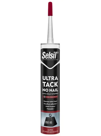 Selsil Ultra Tack Güçlü Montaj Yapıştırıcı 290ml Beyaz