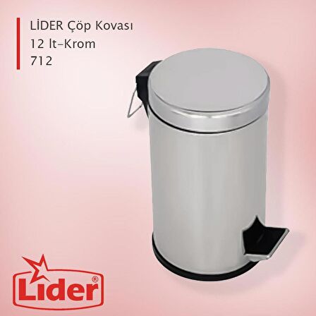 LİDER 12 LT CÖP KOVASI (712)