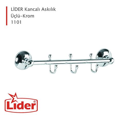 LİDER 3 TOPLU KANCALI BORNOZLUK (1101)