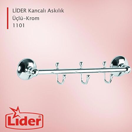 LİDER 3 TOPLU KANCALI BORNOZLUK (1101)