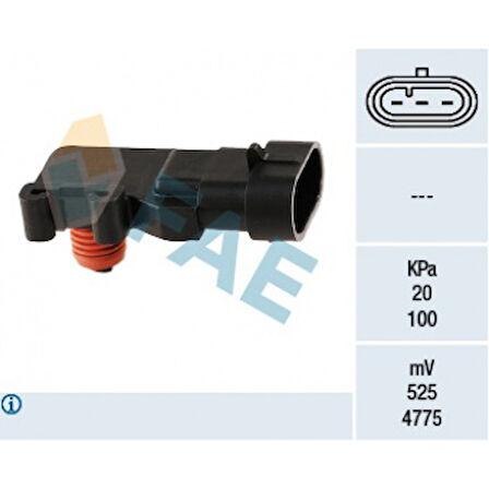 Opel Map Sensoru X14xe X16xel Z16xe / P Astra F / G / H Corsa B / C Vectra B / C - Fae 15013