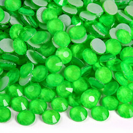 Gymo Premium Ütü İle Yapışan (Hotfix) Kristal Taş SS16 (3.8-4mm) Emerald Neon (720 Ad)