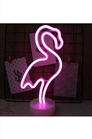  Flamingo Neon Led Işıklı Masa-gece Lambası Dekoratif Neon Led Lamba