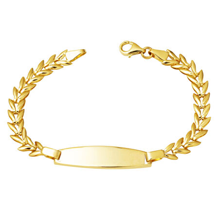 Başak Model 14 Ayar Altın Çocuk Bilekliği