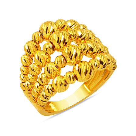 Dört Sıra Dorika Altın Yüzük