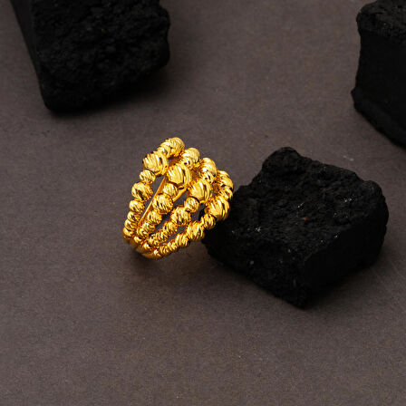 Dört Sıra Dorika Altın Yüzük