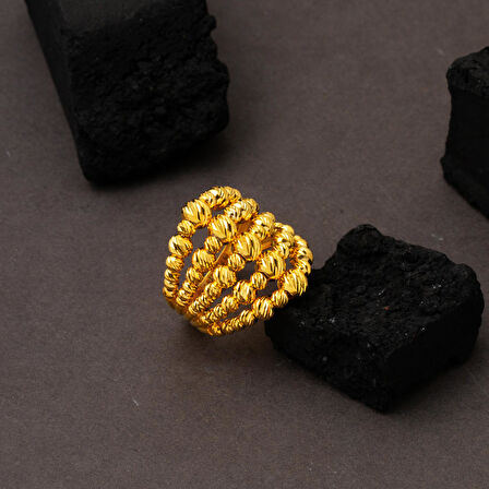 5 Sıra Dorikalı Altın Kadın Yüzük