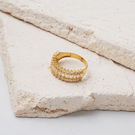 Minimal Baget 14 Ayar Altın Yüzük