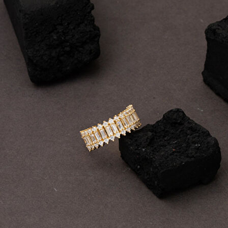 Minimal Baget 14 Ayar Altın Yüzük