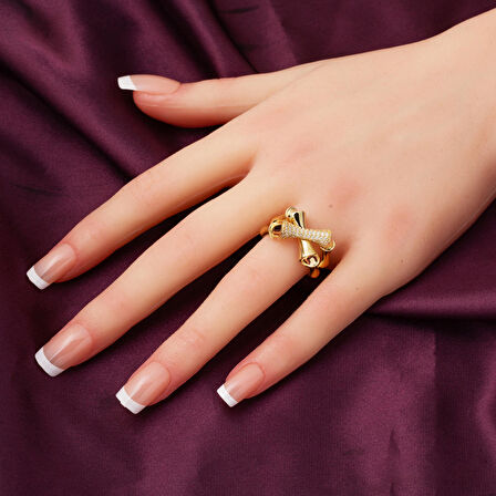 Kemik Tasarım 14 Ayar Altın Yüzük