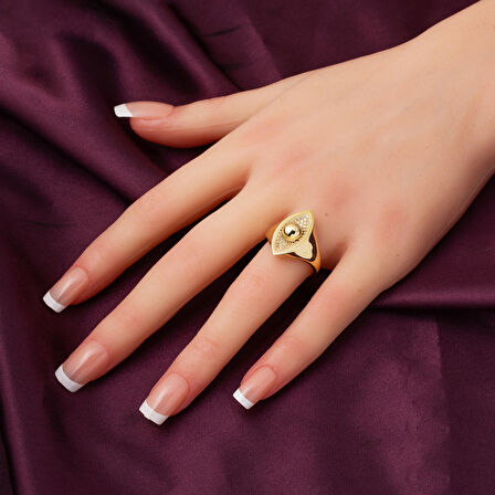 Meridyen Kadın Altın Yüzük 14 Ayar